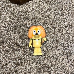 Bluey Friend INDY Afghan Hound Pigtails Vest Dog Hippie Replacement Figure